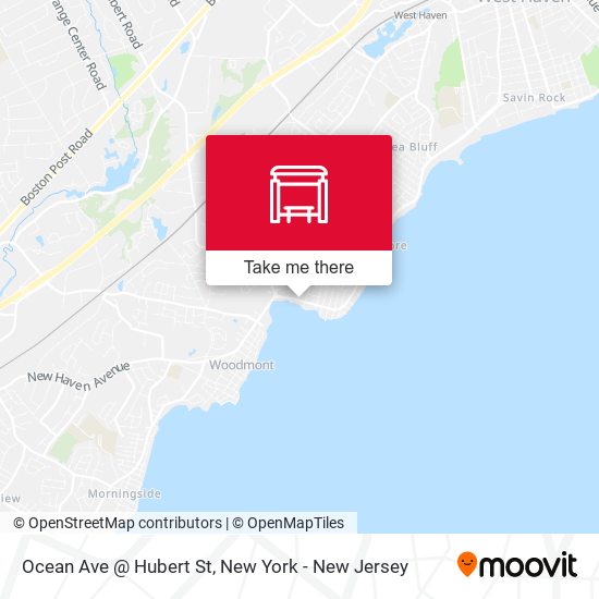 Mapa de Ocean Ave @ Hubert St
