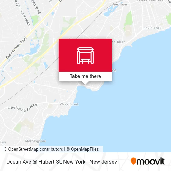 Ocean Ave @ Hubert St map