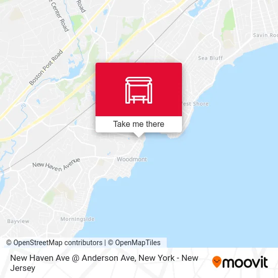 New Haven Ave @ Anderson Ave map