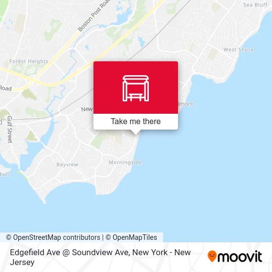 Edgefield Ave @ Soundview Ave map