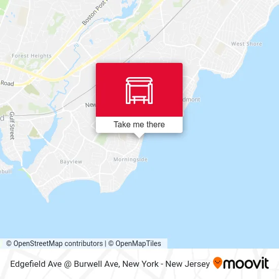 Edgefield Ave @ Burwell Ave map