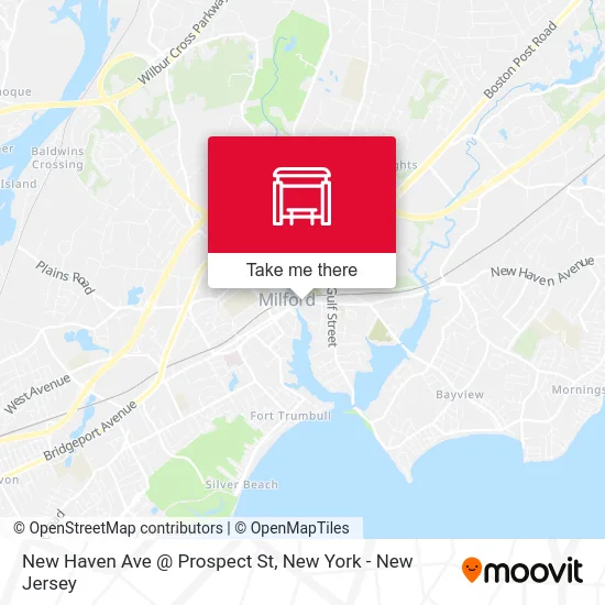 New Haven Ave @ Prospect St map