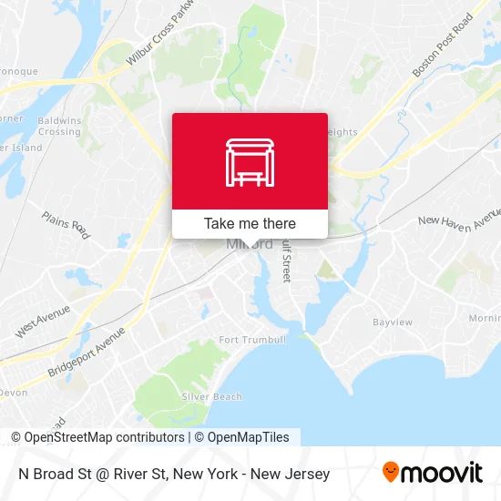 N Broad St @ River St map