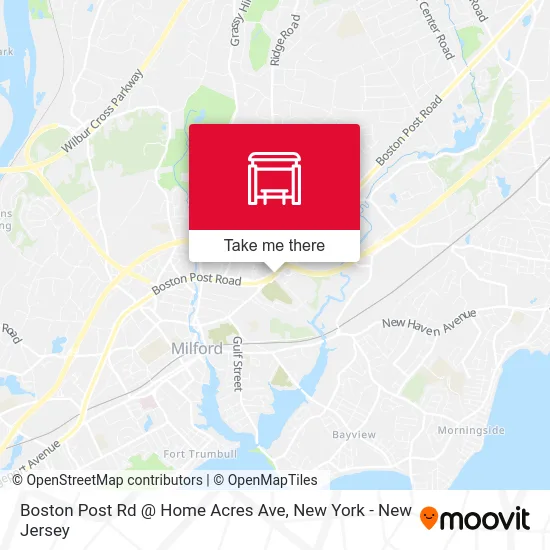 Boston Post Rd @ Home Acres Ave map