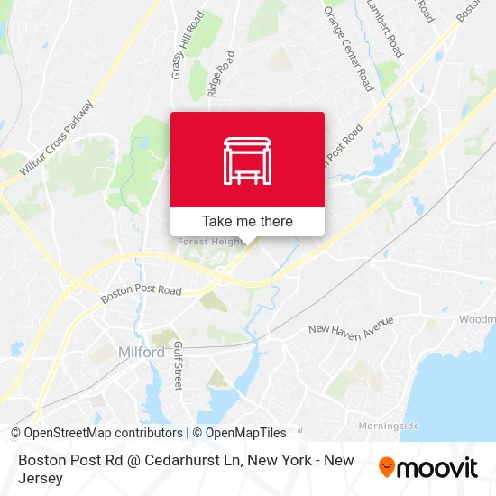 Boston Post Rd @ Cedarhurst Ln map