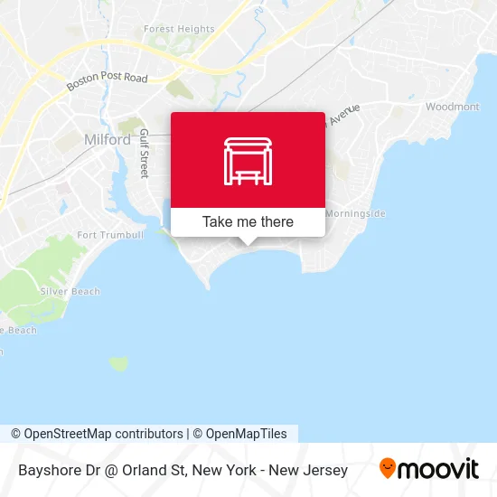 Bayshore Dr @ Orland St map