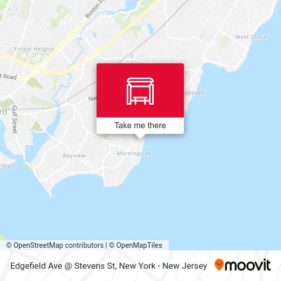 Edgefield Ave @ Stevens St map