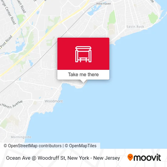 Ocean Ave @ Woodruff St map