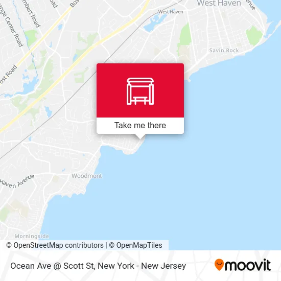 Ocean Ave @ Scott St map