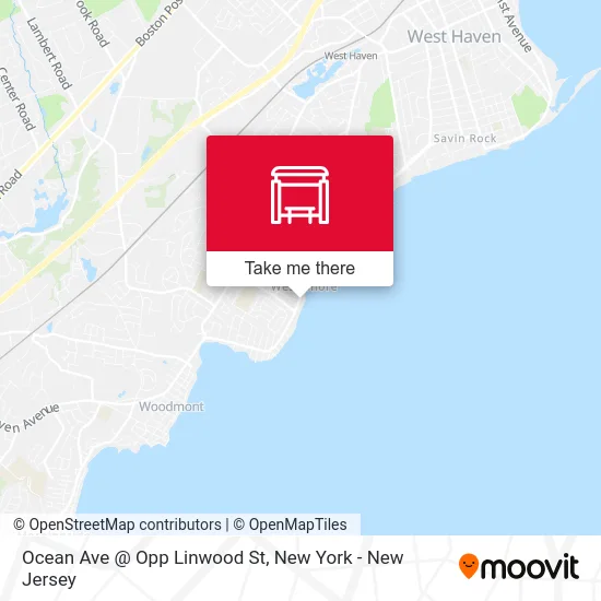 Ocean Ave @ Opp Linwood St map