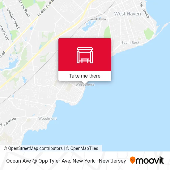 Ocean Ave @ Opp Tyler Ave map