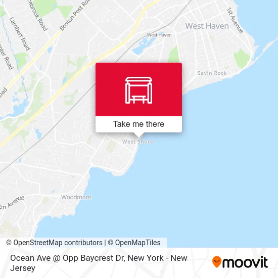 Ocean Ave @ Opp Baycrest Dr map