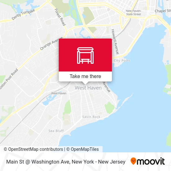 Main St @ Washington Ave map