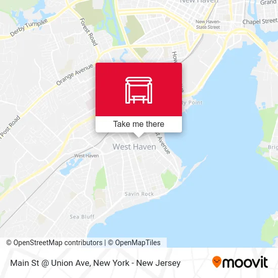 Main St @ Union Ave map