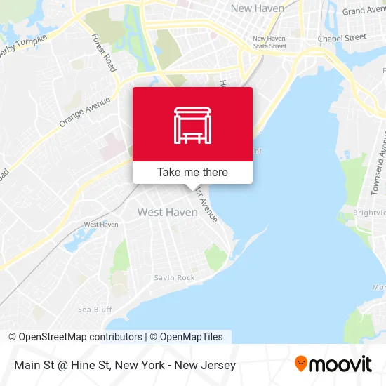 Main St @ Hine St map