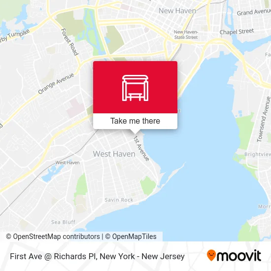 First Ave @ Richards Pl map
