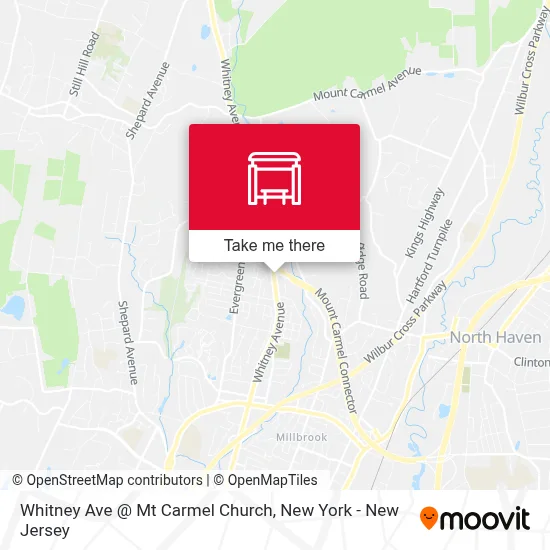 Whitney Ave @ Mt Carmel Church map