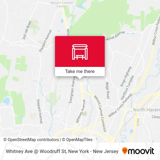 Whitney Ave @ Woodruff St map
