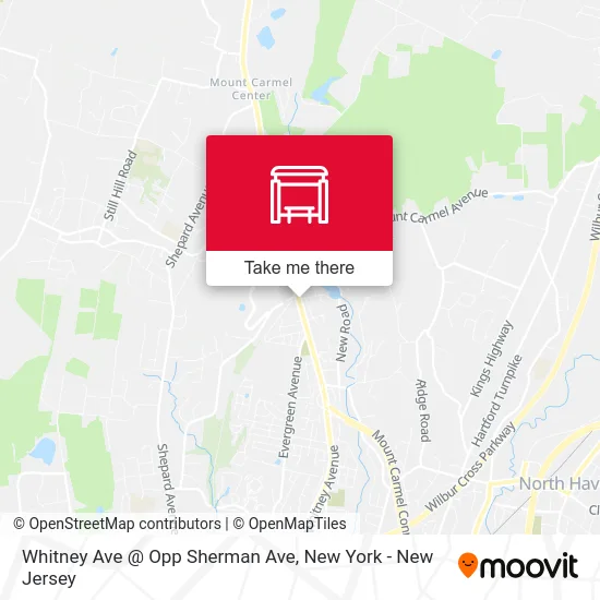 Whitney Ave @ Opp Sherman Ave map