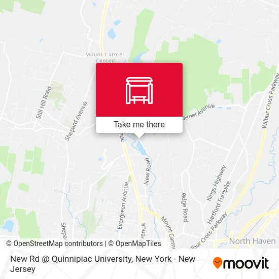 New Rd @ Quinnipiac University map