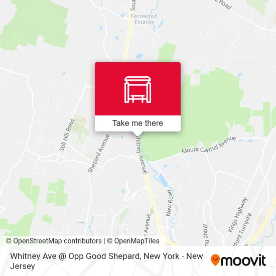 Whitney Ave @ Opp Good Shepard map