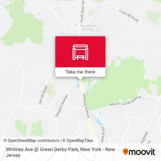 Whitney Ave @ Green Derby Park map
