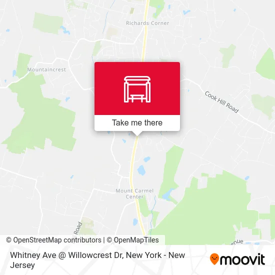 Whitney Ave @ Willowcrest Dr map