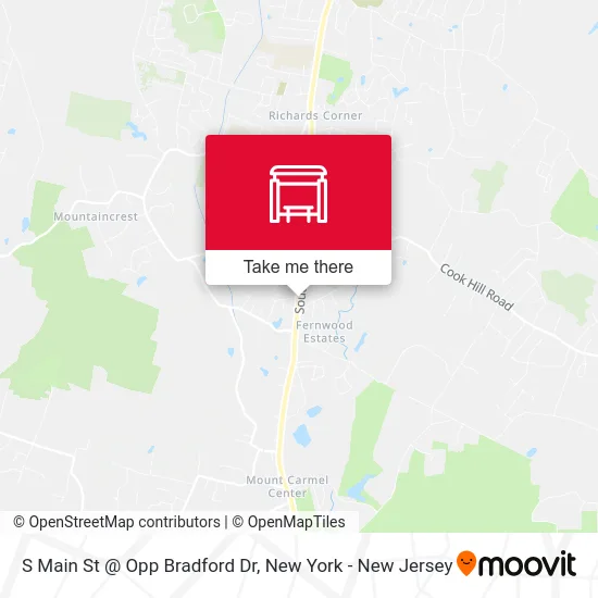 S Main St @ Opp Bradford Dr map