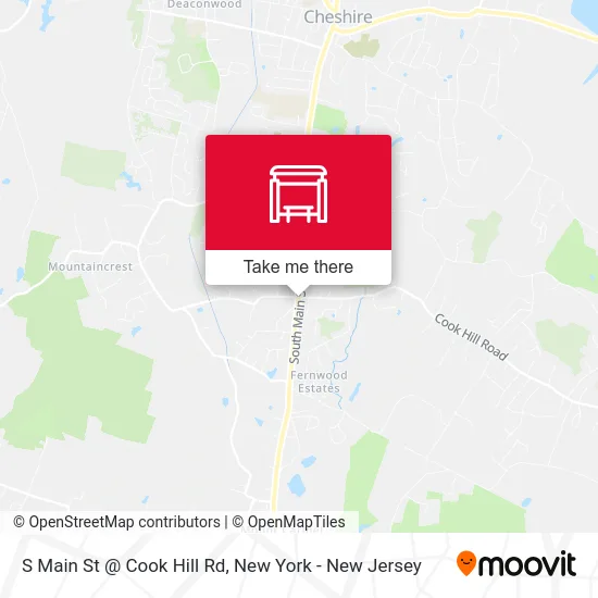 S Main St @ Cook Hill Rd map