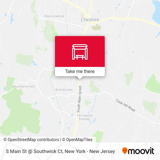 S Main St @ Southwick Ct map