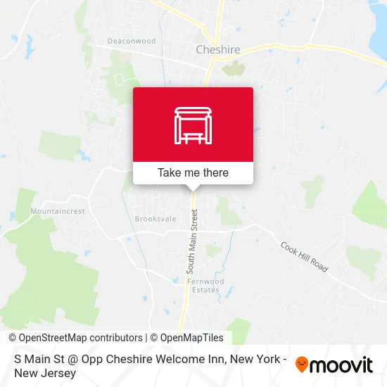 S Main St @ Opp Cheshire Welcome Inn map