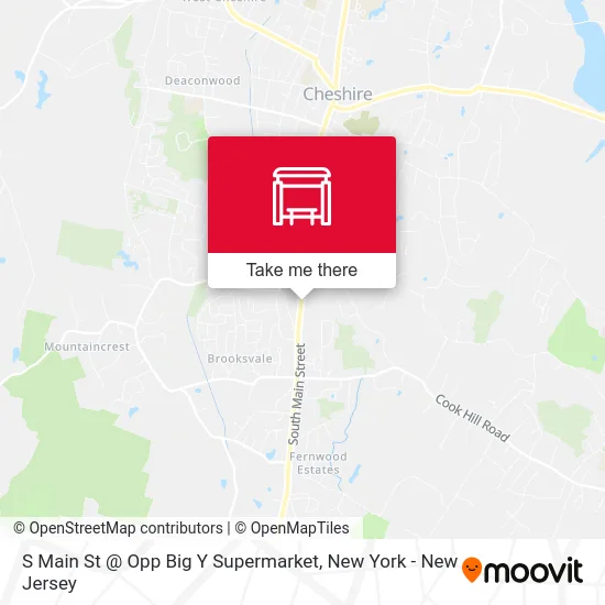 S Main St @ Opp Big Y Supermarket map