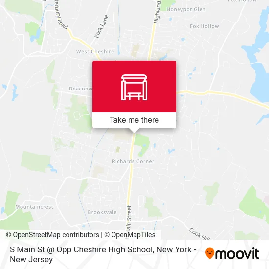 S Main St @ Opp Cheshire High School map