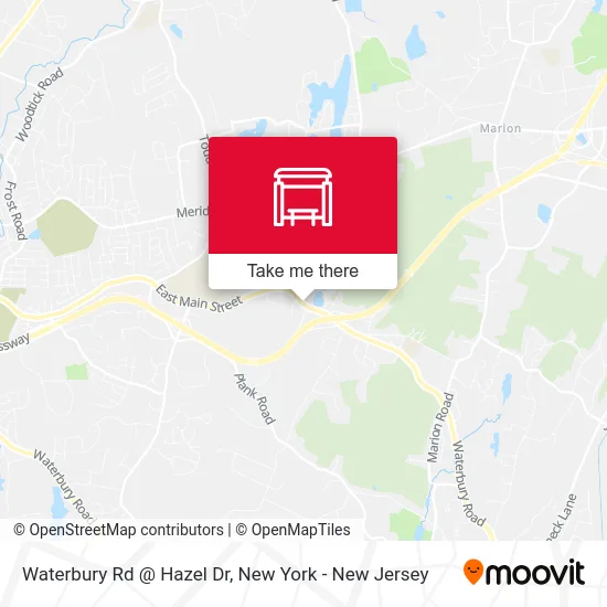 Waterbury Rd @ Hazel Dr map