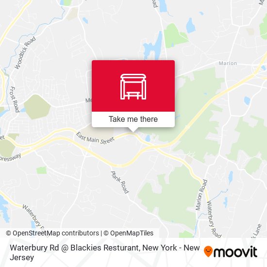 Mapa de Waterbury Rd @ Blackies Resturant