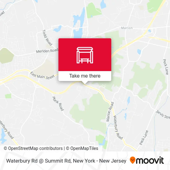 Waterbury Rd @ Summit Rd map