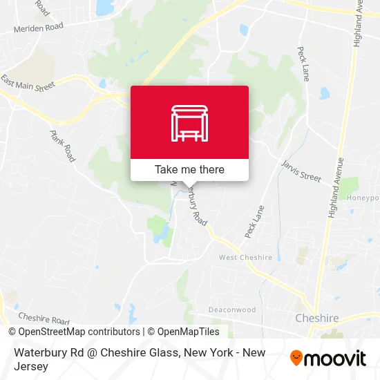 Waterbury Rd @ Cheshire Glass map