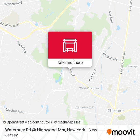 Waterbury Rd @ Highwood Mnr map