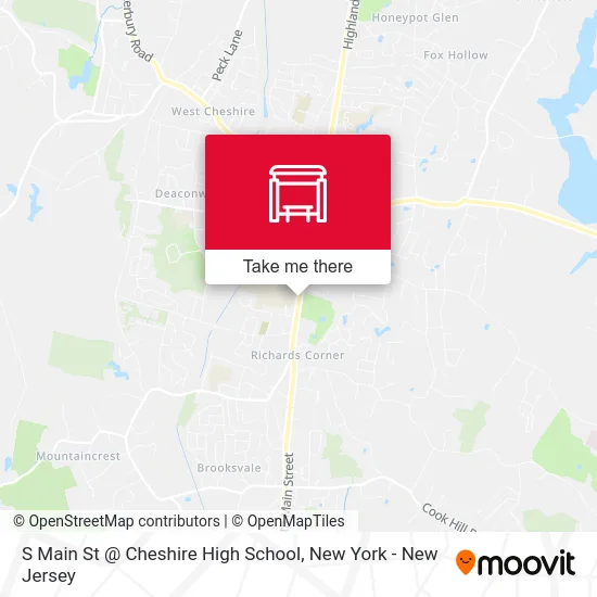 S Main St @ Cheshire High School map