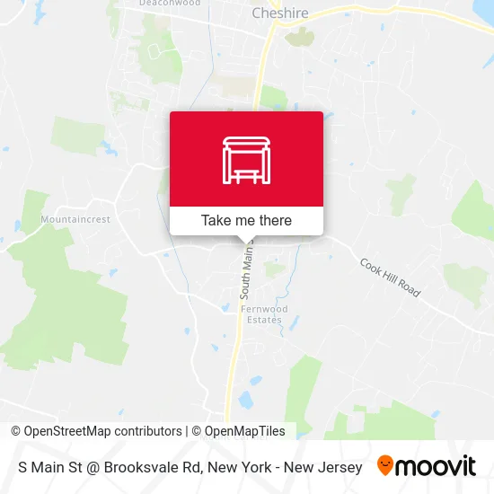 S Main St @ Brooksvale Rd map