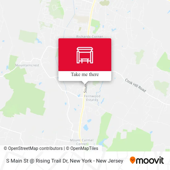 S Main St @ Rising Trail Dr map