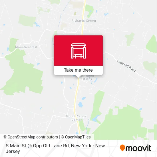 S Main St @ Opp Old Lane Rd map