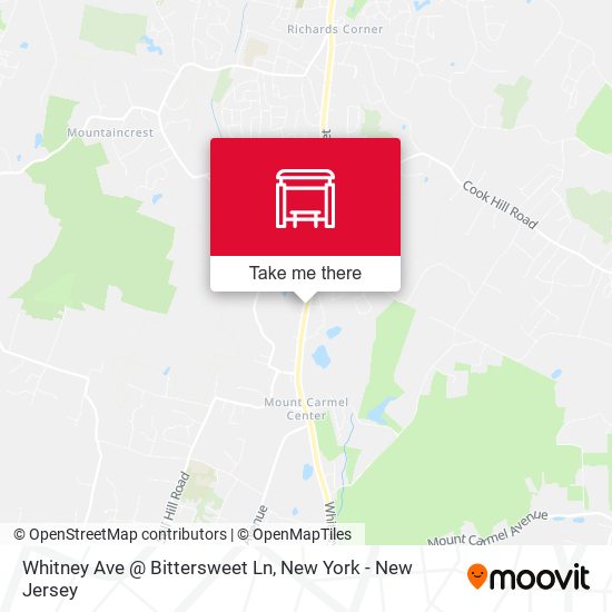 Whitney Ave @ Bittersweet Ln map