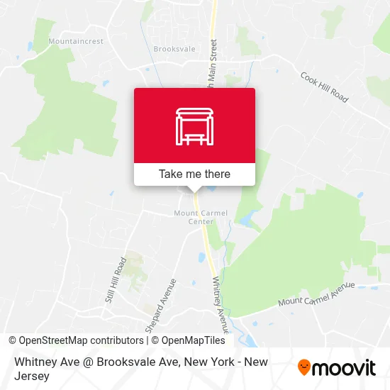 Whitney Ave @ Brooksvale Ave map