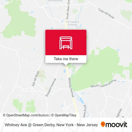 Whitney Ave @ Green Derby map