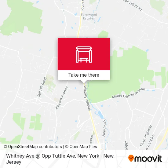 Whitney Ave @ Opp Tuttle Ave map