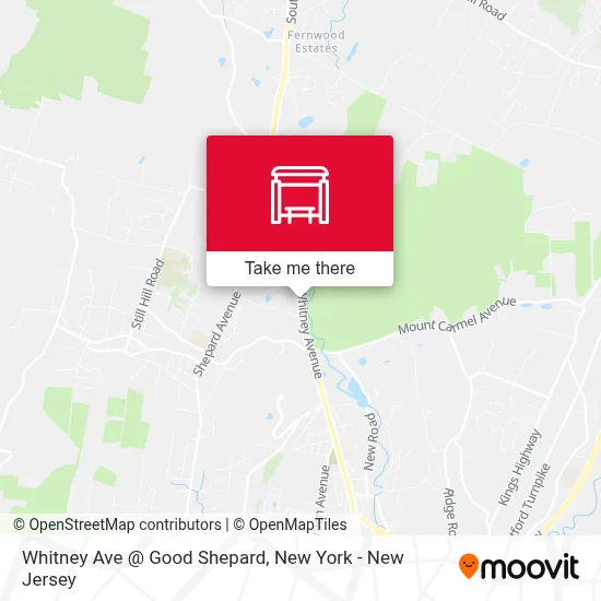 Whitney Ave @ Good Shepard map