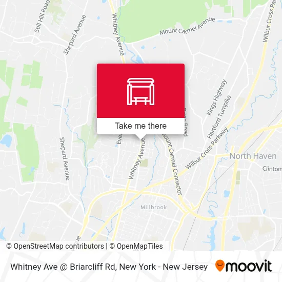 Whitney Ave @ Briarcliff Rd map