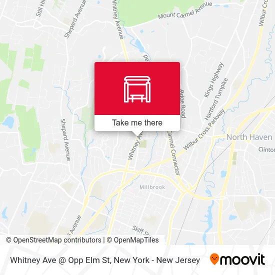 Whitney Ave @ Opp Elm St map