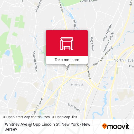 Whitney Ave @ Opp Lincoln St map